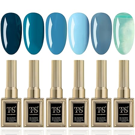 GV452 THR3E STROKES Hema Free Gel Nail Polish Set 6 Colors Gel Polish Manicure Nail Art DIY Home Gifts for Women Girls Rainbow Nails 15ML X 15ML (UV LAMP REQUIRED)(MACHINE SE SUKHENGI) (WAVE 38,14.15,13,16,61, 15ml)