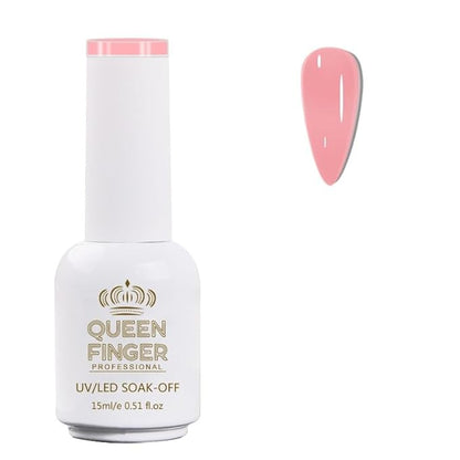 GV478 QUEENFINGER Gel Nail Polish 1 Pcs 15ml Soak Off Spring Gel Polish Nail Art Manicure Salon DIY Gel Nail Design Decoration at Home Uv Nail Lamp Needed (1-100)