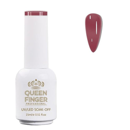 GV478 QUEENFINGER Gel Nail Polish 1 Pcs 15ml Soak Off Spring Gel Polish Nail Art Manicure Salon DIY Gel Nail Design Decoration at Home Uv Nail Lamp Needed (1-100)