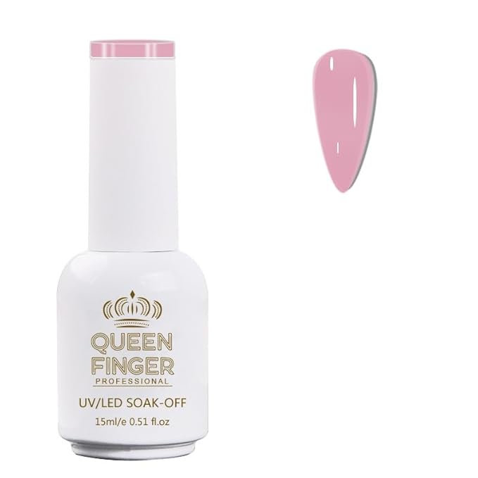 GV484 QUEENFINGER Gel Nail Polish 1 Pcs 15ml Soak Off Spring Gel Polish Nail Art Manicure Salon DIY Gel Nail Design Decoration at Home Uv Nail Lamp Needed (101-143)