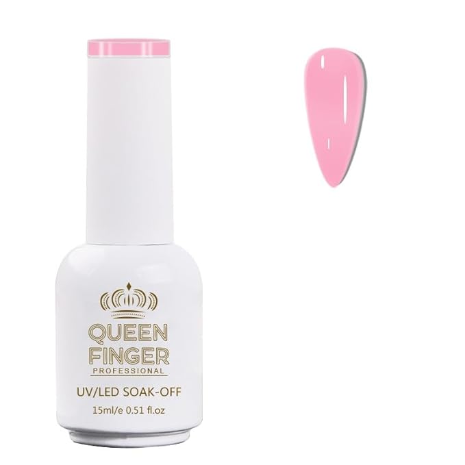 GV478 QUEENFINGER Gel Nail Polish 1 Pcs 15ml Soak Off Spring Gel Polish Nail Art Manicure Salon DIY Gel Nail Design Decoration at Home Uv Nail Lamp Needed (1-100)