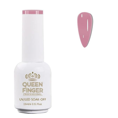 GV484 QUEENFINGER Gel Nail Polish 1 Pcs 15ml Soak Off Spring Gel Polish Nail Art Manicure Salon DIY Gel Nail Design Decoration at Home Uv Nail Lamp Needed (101-143)