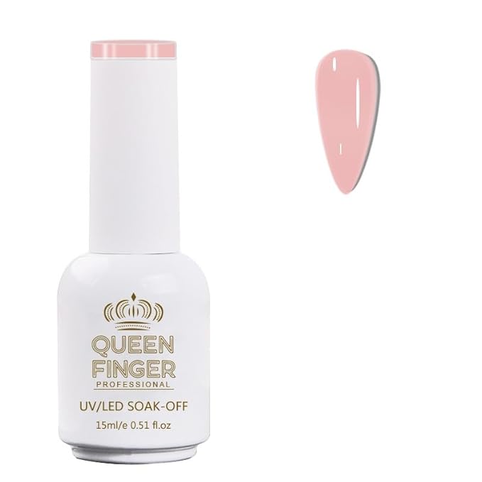 GV484 QUEENFINGER Gel Nail Polish 1 Pcs 15ml Soak Off Spring Gel Polish Nail Art Manicure Salon DIY Gel Nail Design Decoration at Home Uv Nail Lamp Needed (101-143)