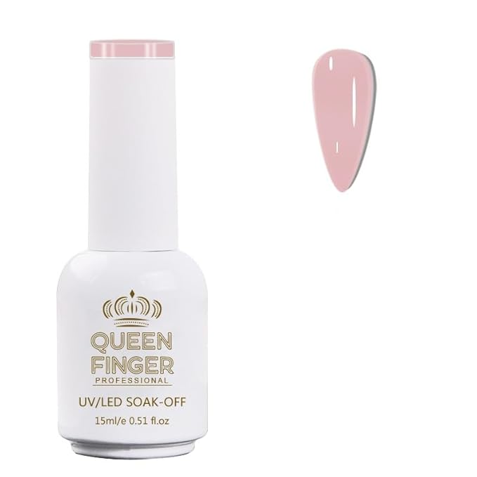 GV484 QUEENFINGER Gel Nail Polish 1 Pcs 15ml Soak Off Spring Gel Polish Nail Art Manicure Salon DIY Gel Nail Design Decoration at Home Uv Nail Lamp Needed (101-143)