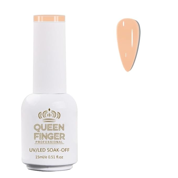 GV484 QUEENFINGER Gel Nail Polish 1 Pcs 15ml Soak Off Spring Gel Polish Nail Art Manicure Salon DIY Gel Nail Design Decoration at Home Uv Nail Lamp Needed (101-143)