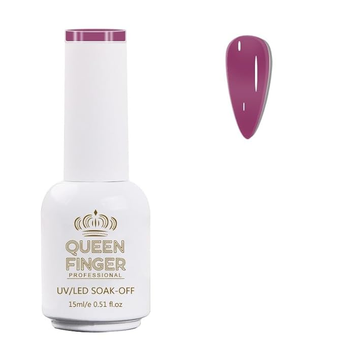 GV478 QUEENFINGER Gel Nail Polish 1 Pcs 15ml Soak Off Spring Gel Polish Nail Art Manicure Salon DIY Gel Nail Design Decoration at Home Uv Nail Lamp Needed (1-100)