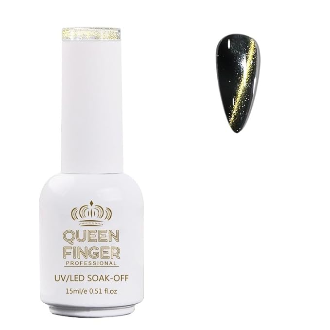 GV484 QUEENFINGER Gel Nail Polish 1 Pcs 15ml Soak Off Spring Gel Polish Nail Art Manicure Salon DIY Gel Nail Design Decoration at Home Uv Nail Lamp Needed (101-143)