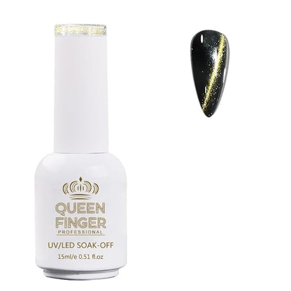 GV484 QUEENFINGER Gel Nail Polish 1 Pcs 15ml Soak Off Spring Gel Polish Nail Art Manicure Salon DIY Gel Nail Design Decoration at Home Uv Nail Lamp Needed (101-143)