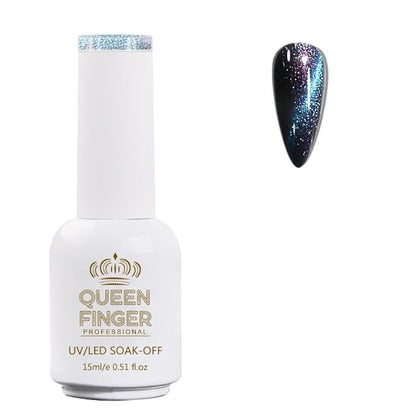 GV484 QUEENFINGER Gel Nail Polish 1 Pcs 15ml Soak Off Spring Gel Polish Nail Art Manicure Salon DIY Gel Nail Design Decoration at Home Uv Nail Lamp Needed (101-143)