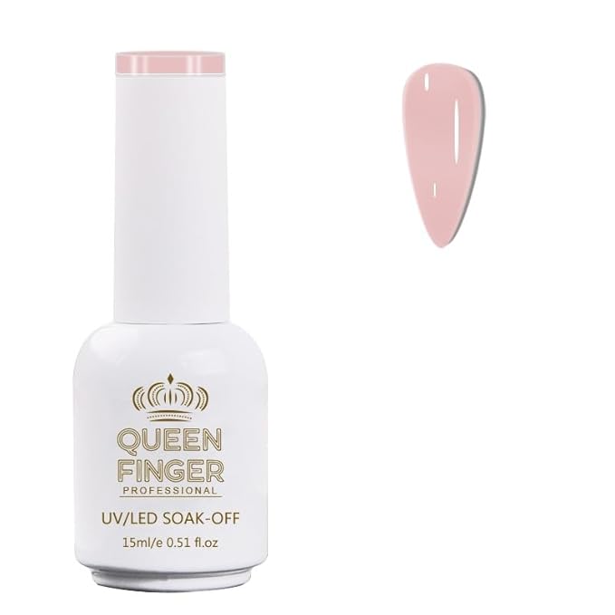 GV478 QUEENFINGER Gel Nail Polish 1 Pcs 15ml Soak Off Spring Gel Polish Nail Art Manicure Salon DIY Gel Nail Design Decoration at Home Uv Nail Lamp Needed (1-100)