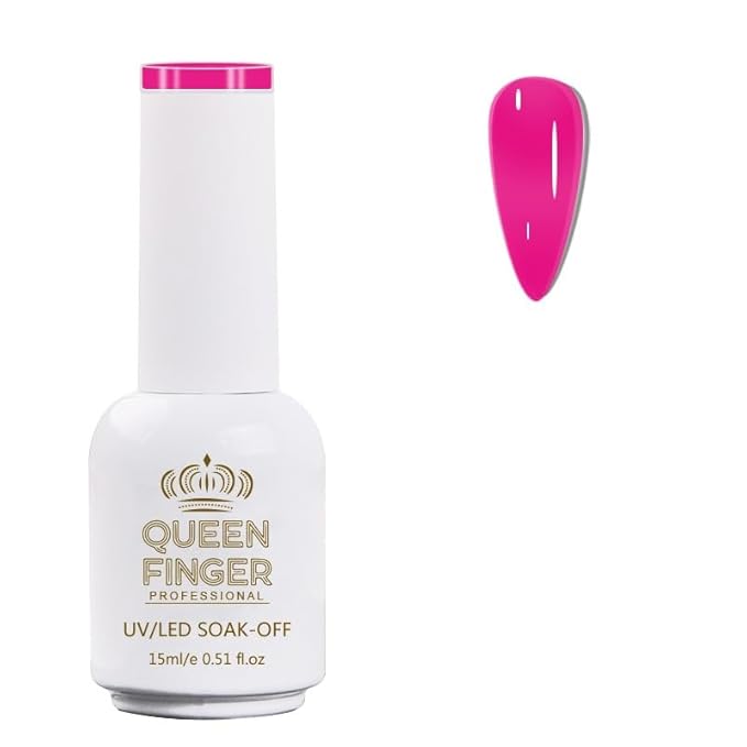 GV478 QUEENFINGER Gel Nail Polish 1 Pcs 15ml Soak Off Spring Gel Polish Nail Art Manicure Salon DIY Gel Nail Design Decoration at Home Uv Nail Lamp Needed (1-100)