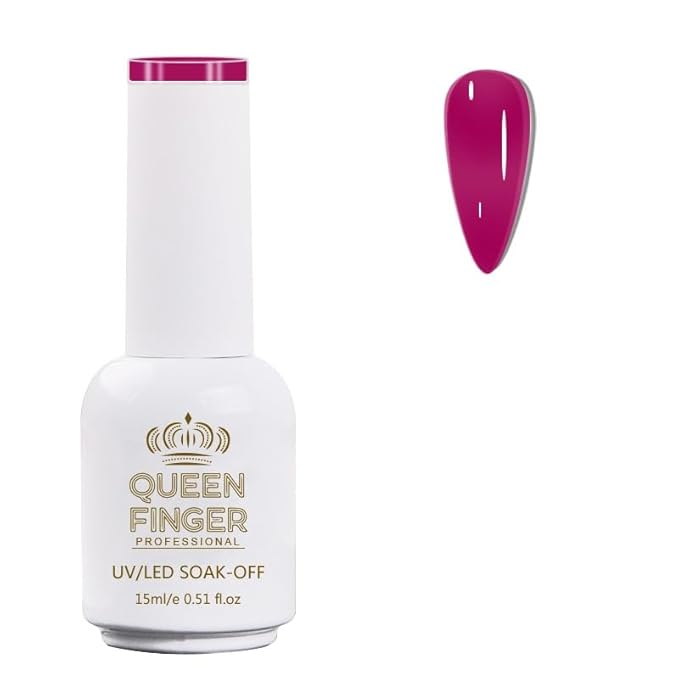 GV478 QUEENFINGER Gel Nail Polish 1 Pcs 15ml Soak Off Spring Gel Polish Nail Art Manicure Salon DIY Gel Nail Design Decoration at Home Uv Nail Lamp Needed (1-100)