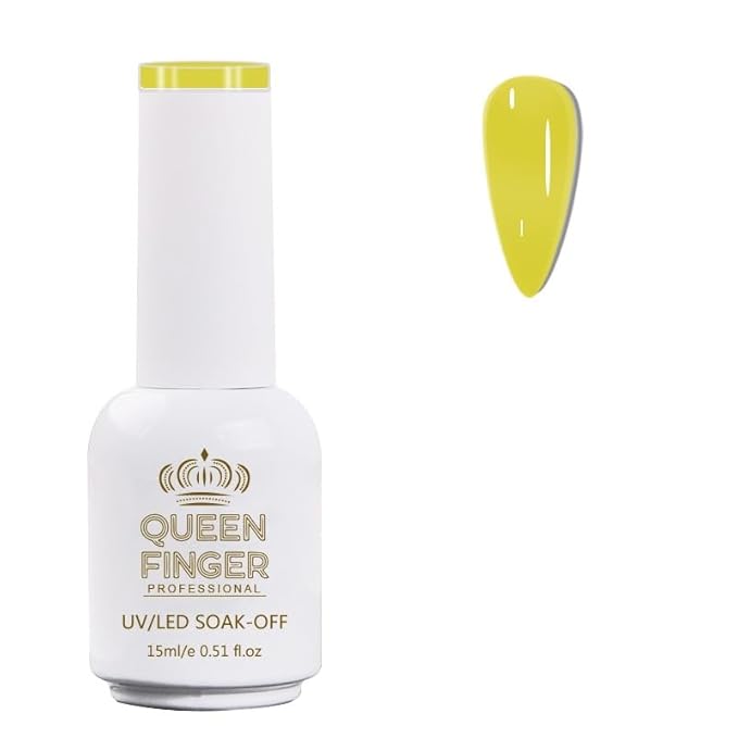 GV478 QUEENFINGER Gel Nail Polish 1 Pcs 15ml Soak Off Spring Gel Polish Nail Art Manicure Salon DIY Gel Nail Design Decoration at Home Uv Nail Lamp Needed (1-100)