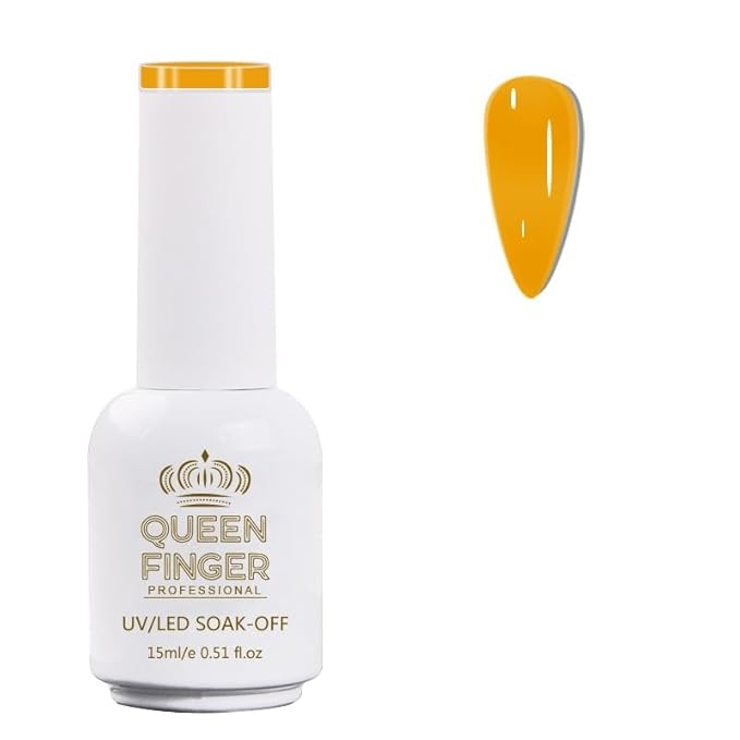 GV478 QUEENFINGER Gel Nail Polish 1 Pcs 15ml Soak Off Spring Gel Polish Nail Art Manicure Salon DIY Gel Nail Design Decoration at Home Uv Nail Lamp Needed (1-100)