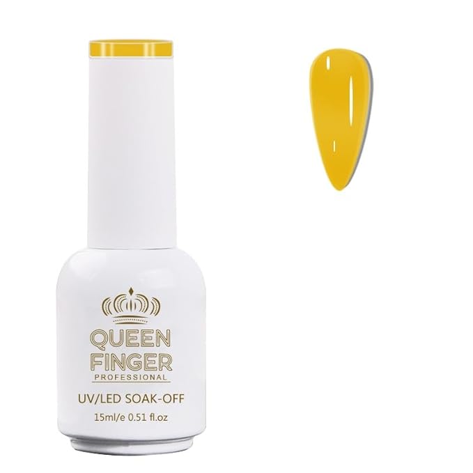 GV478 QUEENFINGER Gel Nail Polish 1 Pcs 15ml Soak Off Spring Gel Polish Nail Art Manicure Salon DIY Gel Nail Design Decoration at Home Uv Nail Lamp Needed (1-100)
