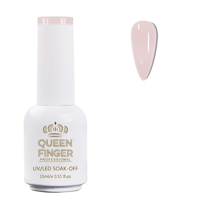 GV478 QUEENFINGER Gel Nail Polish 1 Pcs 15ml Soak Off Spring Gel Polish Nail Art Manicure Salon DIY Gel Nail Design Decoration at Home Uv Nail Lamp Needed (1-100)