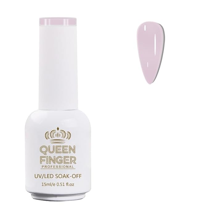GV478 QUEENFINGER Gel Nail Polish 1 Pcs 15ml Soak Off Spring Gel Polish Nail Art Manicure Salon DIY Gel Nail Design Decoration at Home Uv Nail Lamp Needed (1-100)
