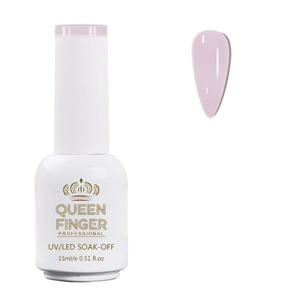 GV478 QUEENFINGER Gel Nail Polish 1 Pcs 15ml Soak Off Spring Gel Polish Nail Art Manicure Salon DIY Gel Nail Design Decoration at Home Uv Nail Lamp Needed (1-100)