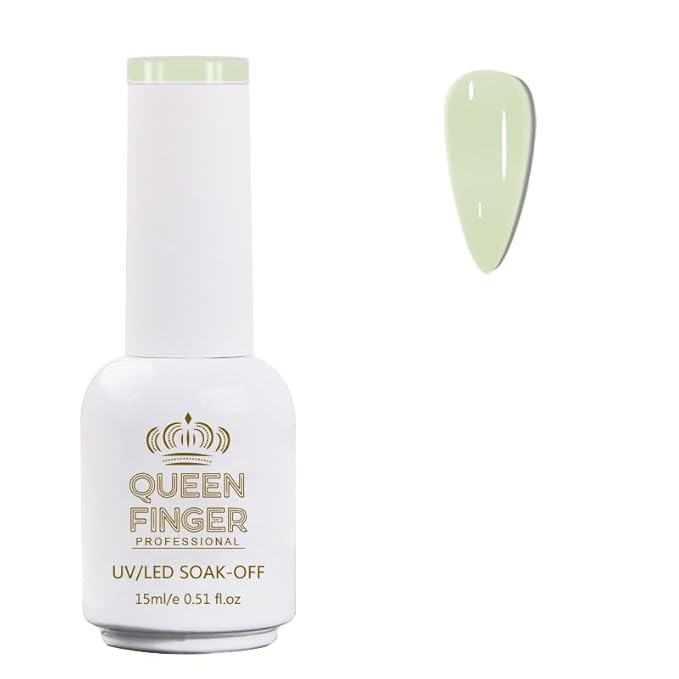 GV478 QUEENFINGER Gel Nail Polish 1 Pcs 15ml Soak Off Spring Gel Polish Nail Art Manicure Salon DIY Gel Nail Design Decoration at Home Uv Nail Lamp Needed (1-100)
