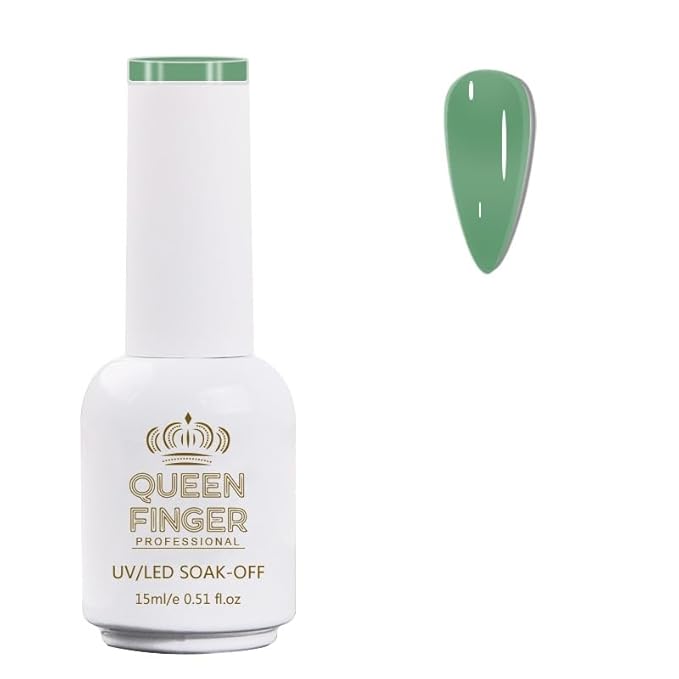 GV478 QUEENFINGER Gel Nail Polish 1 Pcs 15ml Soak Off Spring Gel Polish Nail Art Manicure Salon DIY Gel Nail Design Decoration at Home Uv Nail Lamp Needed (1-100)