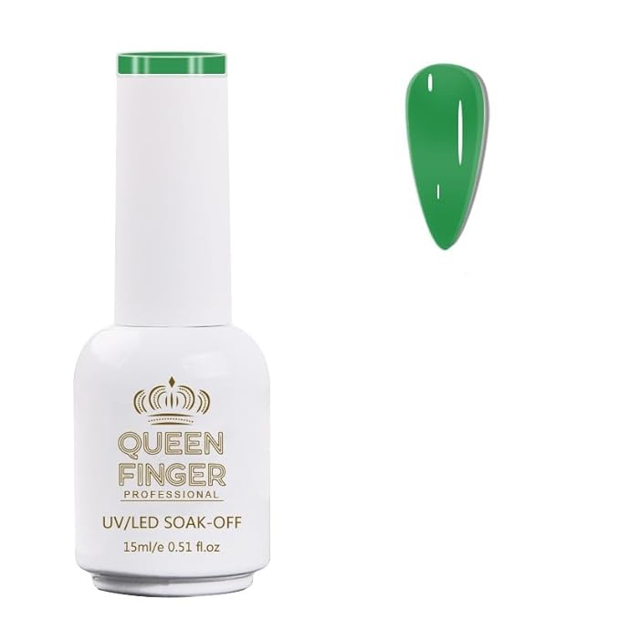 GV478 QUEENFINGER Gel Nail Polish 1 Pcs 15ml Soak Off Spring Gel Polish Nail Art Manicure Salon DIY Gel Nail Design Decoration at Home Uv Nail Lamp Needed (1-100)