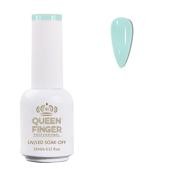 GV478 QUEENFINGER Gel Nail Polish 1 Pcs 15ml Soak Off Spring Gel Polish Nail Art Manicure Salon DIY Gel Nail Design Decoration at Home Uv Nail Lamp Needed (1-100)