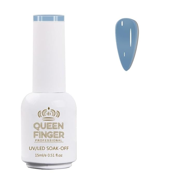 GV478 QUEENFINGER Gel Nail Polish 1 Pcs 15ml Soak Off Spring Gel Polish Nail Art Manicure Salon DIY Gel Nail Design Decoration at Home Uv Nail Lamp Needed (1-100)