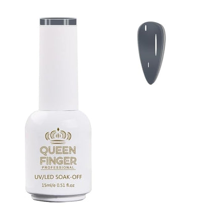 GV478 QUEENFINGER Gel Nail Polish 1 Pcs 15ml Soak Off Spring Gel Polish Nail Art Manicure Salon DIY Gel Nail Design Decoration at Home Uv Nail Lamp Needed (1-100)