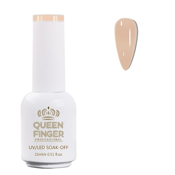 GV478 QUEENFINGER Gel Nail Polish 1 Pcs 15ml Soak Off Spring Gel Polish Nail Art Manicure Salon DIY Gel Nail Design Decoration at Home Uv Nail Lamp Needed (1-100)