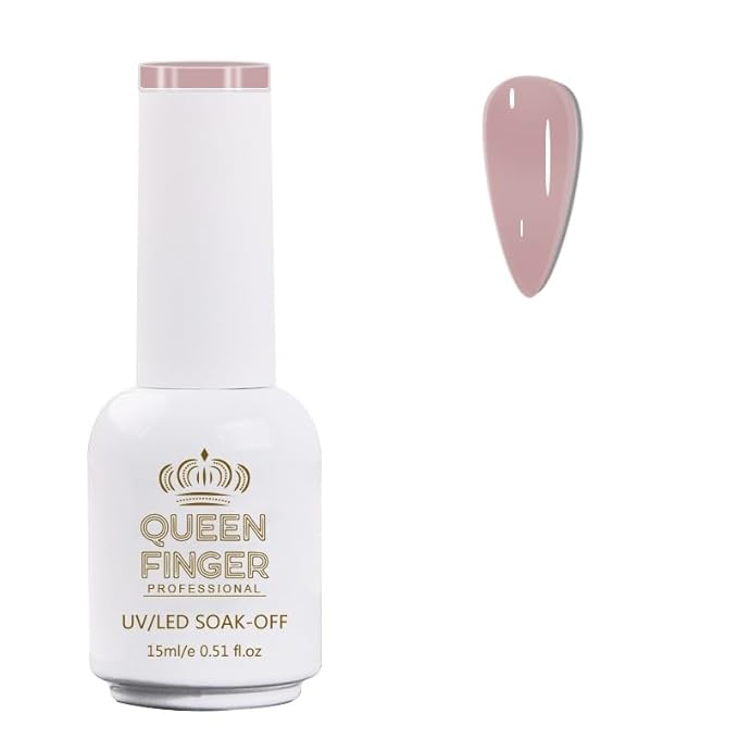 GV478 QUEENFINGER Gel Nail Polish 1 Pcs 15ml Soak Off Spring Gel Polish Nail Art Manicure Salon DIY Gel Nail Design Decoration at Home Uv Nail Lamp Needed (1-100)
