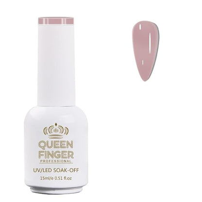 GV478 QUEENFINGER Gel Nail Polish 1 Pcs 15ml Soak Off Spring Gel Polish Nail Art Manicure Salon DIY Gel Nail Design Decoration at Home Uv Nail Lamp Needed (1-100)
