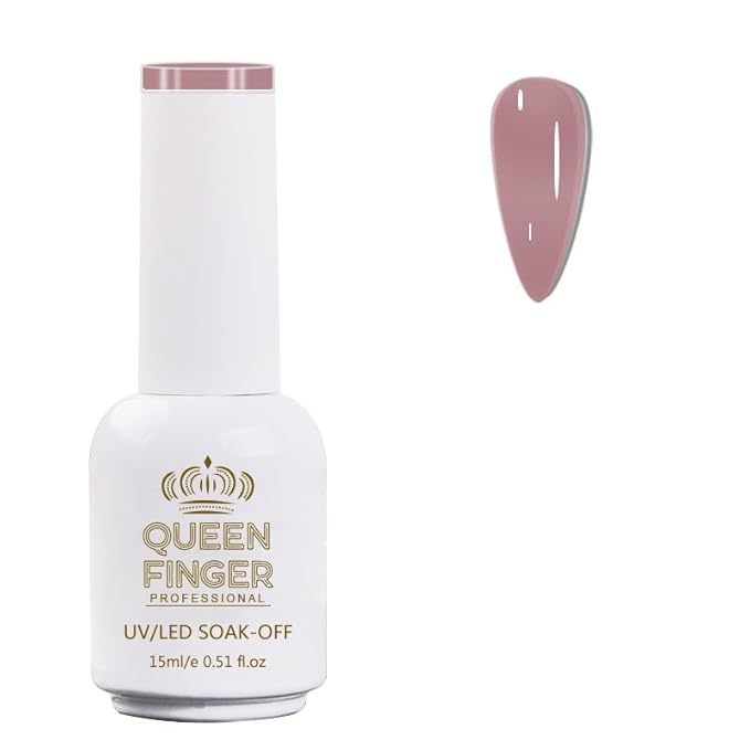 GV478 QUEENFINGER Gel Nail Polish 1 Pcs 15ml Soak Off Spring Gel Polish Nail Art Manicure Salon DIY Gel Nail Design Decoration at Home Uv Nail Lamp Needed (1-100)