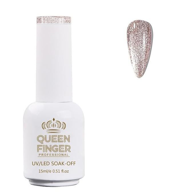 GV478 QUEENFINGER Gel Nail Polish 1 Pcs 15ml Soak Off Spring Gel Polish Nail Art Manicure Salon DIY Gel Nail Design Decoration at Home Uv Nail Lamp Needed (1-100)