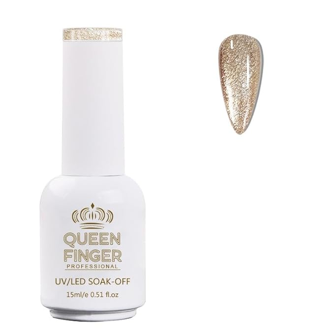 GV478 QUEENFINGER Gel Nail Polish 1 Pcs 15ml Soak Off Spring Gel Polish Nail Art Manicure Salon DIY Gel Nail Design Decoration at Home Uv Nail Lamp Needed (1-100)