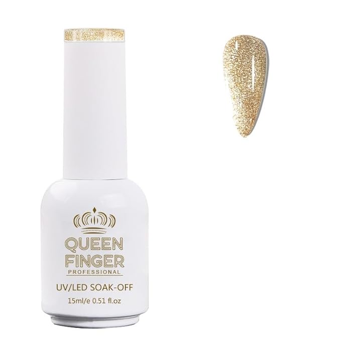 GV478 QUEENFINGER Gel Nail Polish 1 Pcs 15ml Soak Off Spring Gel Polish Nail Art Manicure Salon DIY Gel Nail Design Decoration at Home Uv Nail Lamp Needed (1-100)