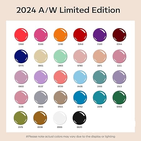 GV485 THR3E STROKES 32 PCS Gel Nail Polish Set, 28 Colors All Seasons Gel Polish with No Wipe Base, Glossy & Matte Top Coat and Nail Primer Black Brown Red Purple Gifts for Women DIY Salon Home 15ML (A0-Classic Seasons Colors)