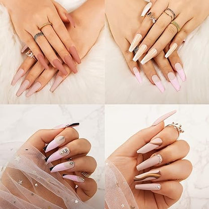 GV491 THR3E STROKES Imported Quality 2 Sheet (48pcs) Double-sided Nail Tab Sticker, False Nail Glue Jelly Gel Tape Adhesive Tabs Nail Glue Transparent Flexible Adhesive Fake Nails Tabs sticker