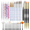GV505 INOG 31pcs Nail Art Brushes,Nail Art Tool Set,Nail Dotting Tools,Nail Dust Brush,Striping Nail Art Brushes for Long Lines,Nail Drawing Pen For Nail Design.