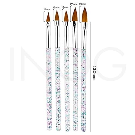 GV505 INOG 31pcs Nail Art Brushes,Nail Art Tool Set,Nail Dotting Tools,Nail Dust Brush,Striping Nail Art Brushes for Long Lines,Nail Drawing Pen For Nail Design.