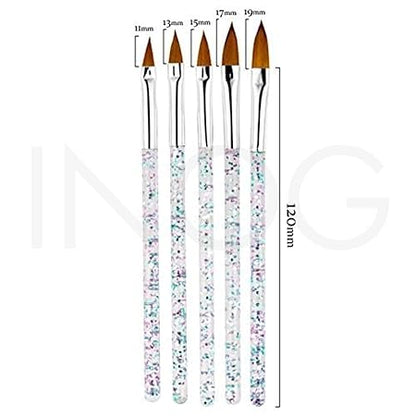 GV505 INOG 31pcs Nail Art Brushes,Nail Art Tool Set,Nail Dotting Tools,Nail Dust Brush,Striping Nail Art Brushes for Long Lines,Nail Drawing Pen For Nail Design.