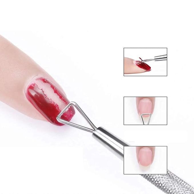 GV508 INOG Gel Nail Polish Remover Kit, No Need for Foil, Quick & Easy Polish Remover In 3-5 Minutes, No Need Soaking Or Wrapping Doesn't Hurt Nails-15ml (Set of 4)
