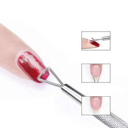 GV508 INOG Gel Nail Polish Remover Kit, No Need for Foil, Quick & Easy Polish Remover In 3-5 Minutes, No Need Soaking Or Wrapping Doesn't Hurt Nails-15ml (Set of 4)