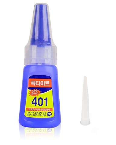 GV515 THR3E STROKESS Nail Glue - Super Glue Stronger For Artificial Or Fake Nails,Nail Art 20g - Bottle 401 Rapid Fix Handmade Adhesive Quick Dry (clear, pack of 1)