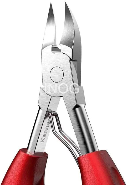 GV517 INOG Nail Cutter for Men & Women,Podiatrist Toenail Cuticle Cutter,Professional Thick & Ingrown Toe Nail Clippers,Pedicure Clippers Toenail Cutters,Super Sharp Curved Blade Grooming Tool (Multicolor)
