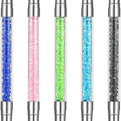 GV521 INOG 5Pcs Silicone Brush For Nail Art Silicone Tools For Nails Silicone Rhinestone Nail Polish Carving Pen Silicone Head Nail Art Brushes