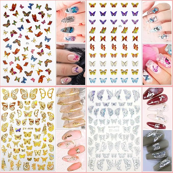 GV532 INOG Nail Art Stamping Kit, 3D Nail Art Tools with Pen & Brush Painting Polish Design Kit Nail Art Stickers Nail Foil Tape Strips and Nails Art Rhinestones