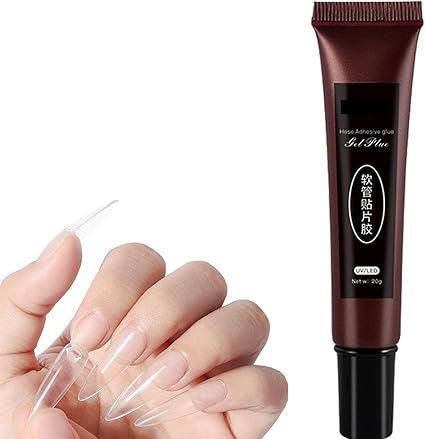 GV538 INOG Gel Nail Glue - 20ML Solid Gel for Soft Tips, Multifunctional Professional Tools, Strong Adhesive for Rhinestones, Charms and Gems