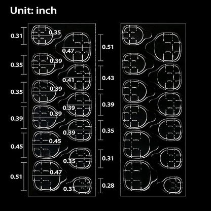 GV544 INOG 10 Sheet(240Pcs)Double-Sided Nail Tab Self-Adhesive Sticker, False Nail Glue Jelly Gel Tape Adhesive Tabs Nail Glue Transparent Flexible Adhesive Fake Nails Tabs Sticker, 11 Cm, 5 Cm
