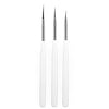 GV546 INOG Nail Art Liner Brush, Nail Design Brushes, Professional Nail Art Brush Fineliner for DIY Nail Art Salon Design [3 Pieces] (White)