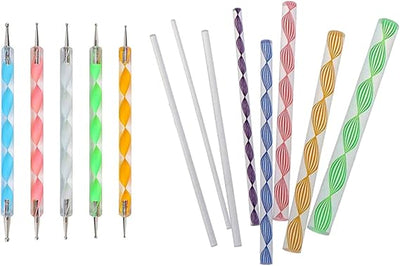 GV567 INOG Mandala Dotting Tools for Painting, Rock Paint Kits, Nail Art, Polymer Clay, DIY Supplies with Ball Stylus Dot Pen, Metal Modelling Ball Tool 13 PCS (8 Pcs Mandala Tool & 5 Pcs Dotting Tool)